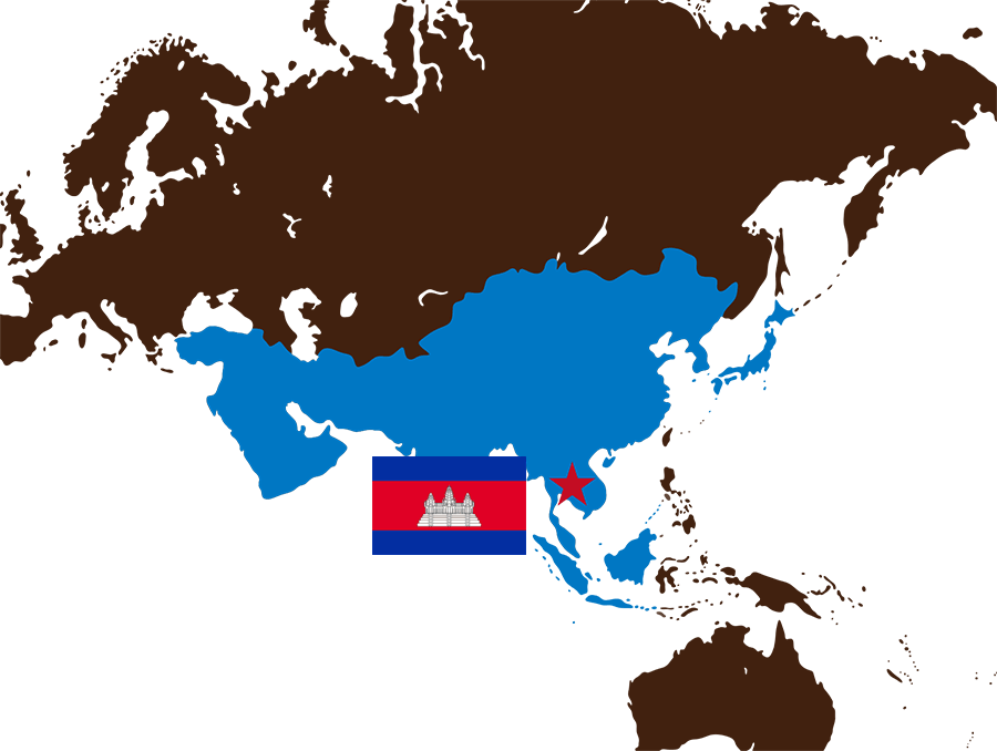 カンボジアの位置