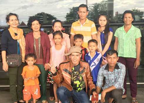 カンボジア人は大家族が多いです。